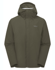 Rab Men's Downpour Waterproof Jacket Army - Booley Galway