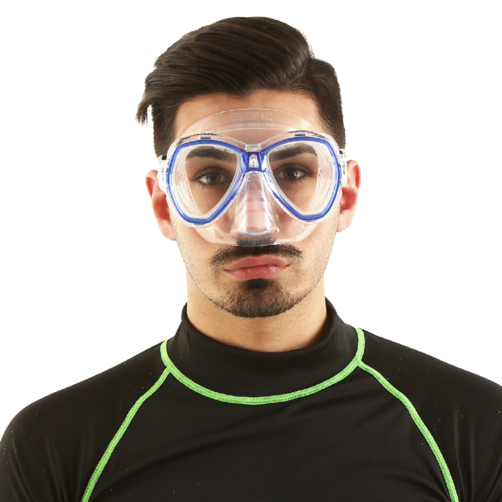 Elba Mask - Transparent / Blue