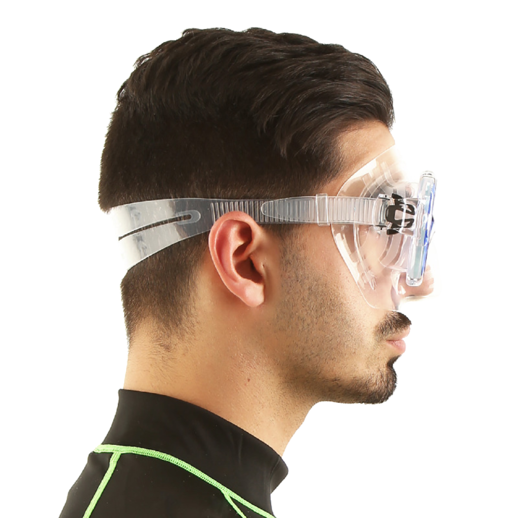 Elba Mask - Transparent / Blue