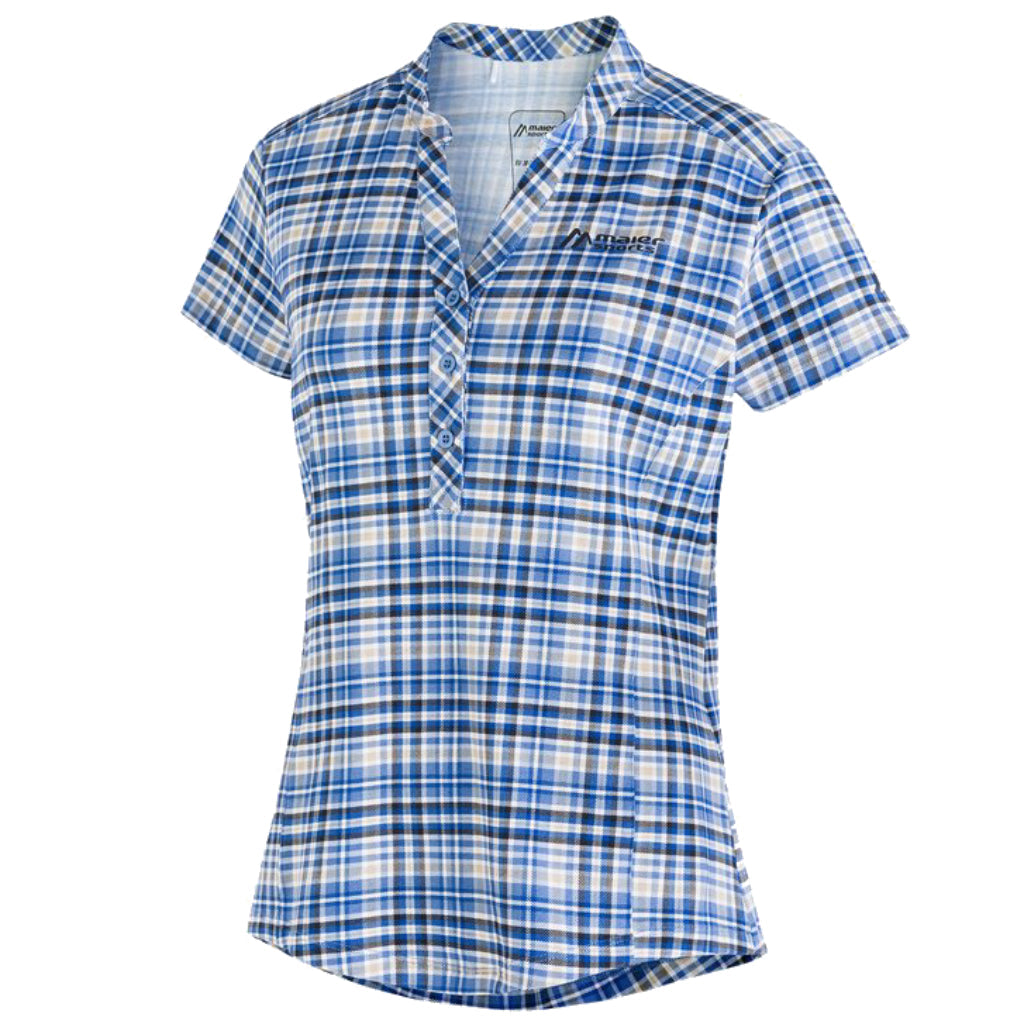 Women's Enz S/S Shirt - Blue / Red Check