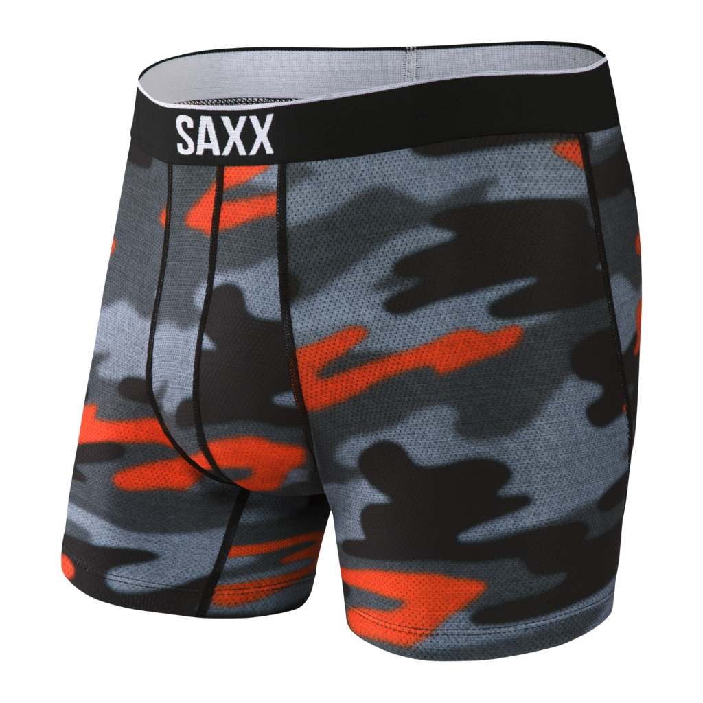 Men's Volt Breathable Mesh Boxer Brief 5 in - Hazy Camo