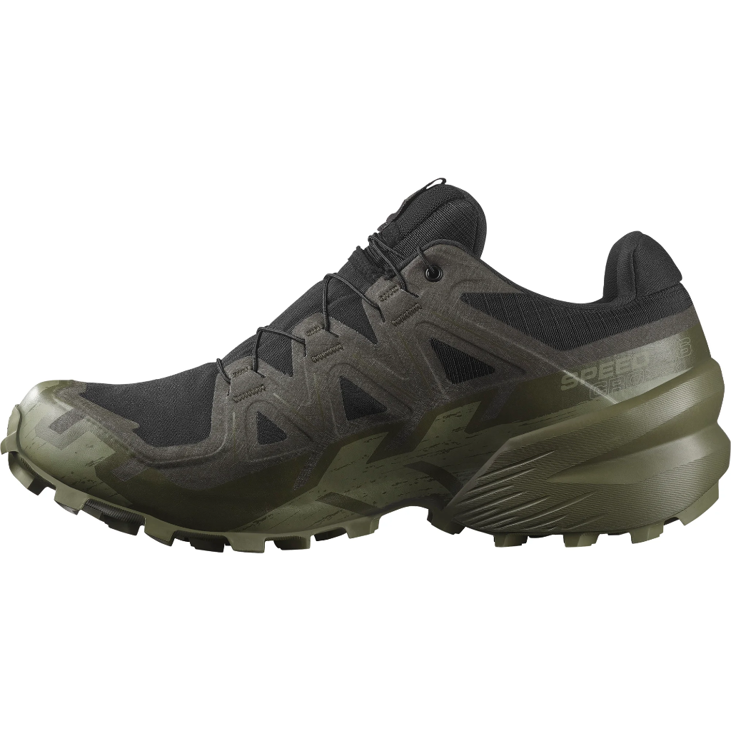 Salomon Men's Speedcross 6 GTX Black / Peat / Deep Lichen Green - Booley Galway