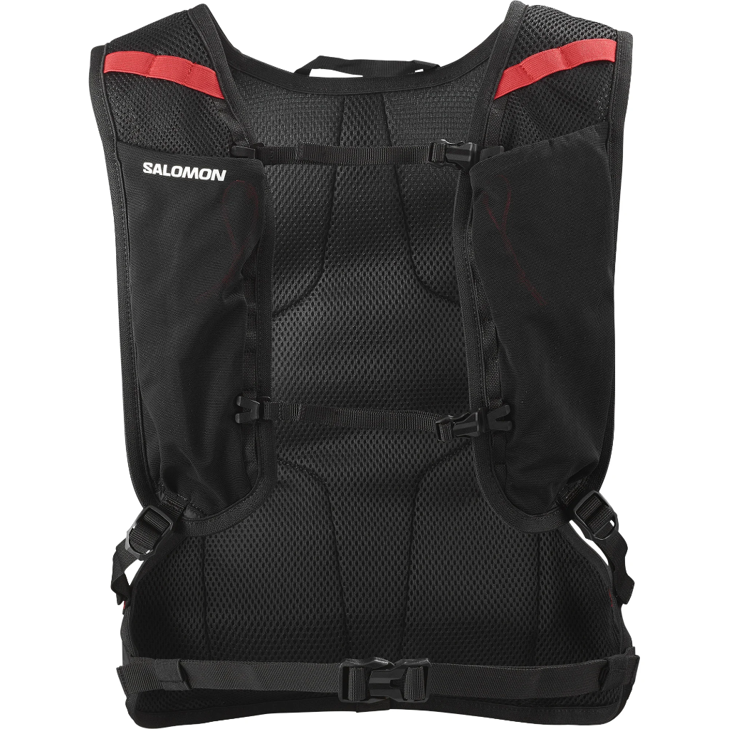 Salomon Cross 12L Black / White / High Risk Red - Booley Galway