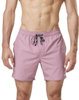 Men's Piau Solid Boardshorts - 15 in - Dusky Orchid