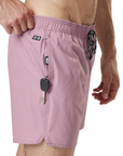 Men's Piau Solid Boardshorts - 15 in - Dusky Orchid