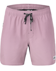 Men's Piau Solid Boardshorts - 15 in - Dusky Orchid