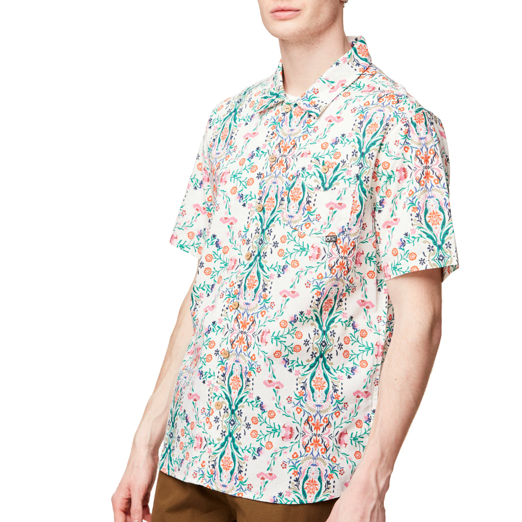 Picture Organic Clothing Men&#39;s Mataikona S/S Shirt Morocco Print - Booley Galway