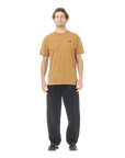 Men's Allin Tee - Camel Coffee Washed