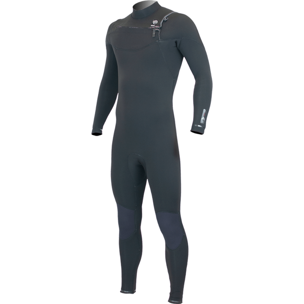 Men's EVO Fire 5/4 Chest Zip - Black