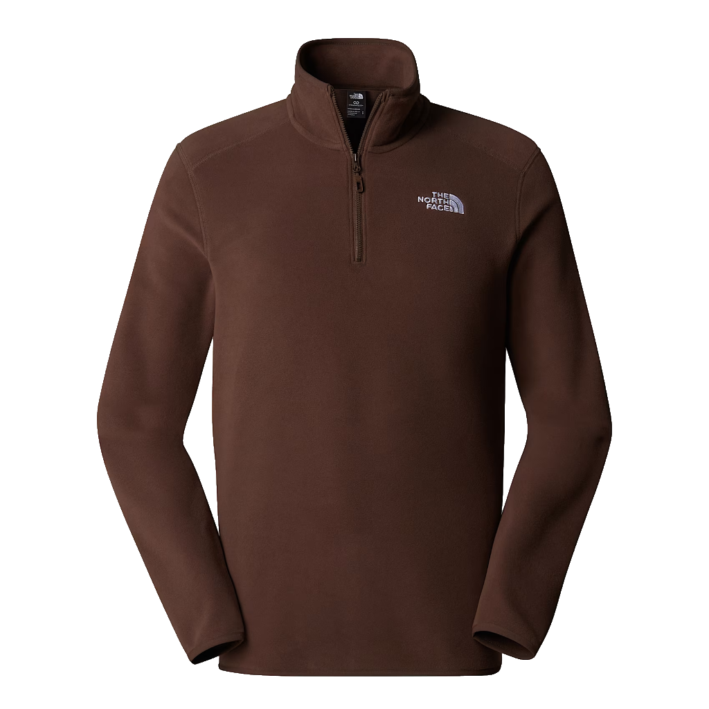 The North Face Men&#39;s 100 Glacier 1/4 Zip Smokey Brown - Booley Galway