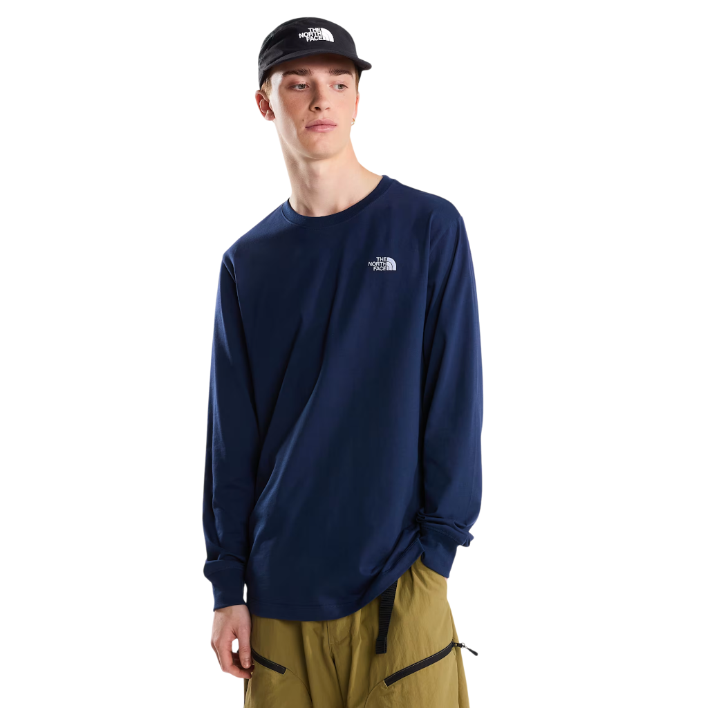 Men's Evolution Simple Dome Regular Long-Sleeve T-Shirt - Summit Navy