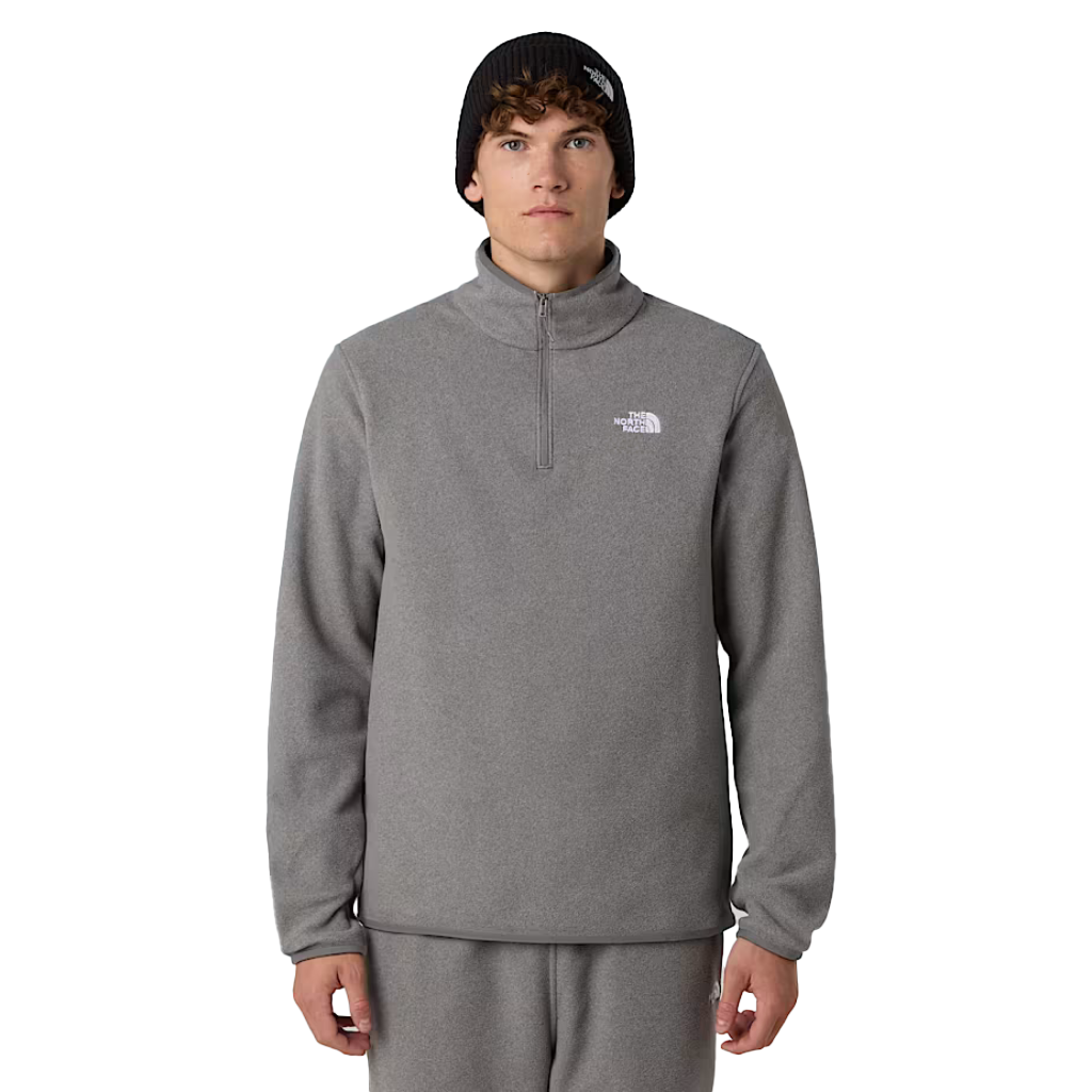 The North Face Men's Glacier 1/4 Zip Fleece TNF Mid Grey Heather - Booley Galway