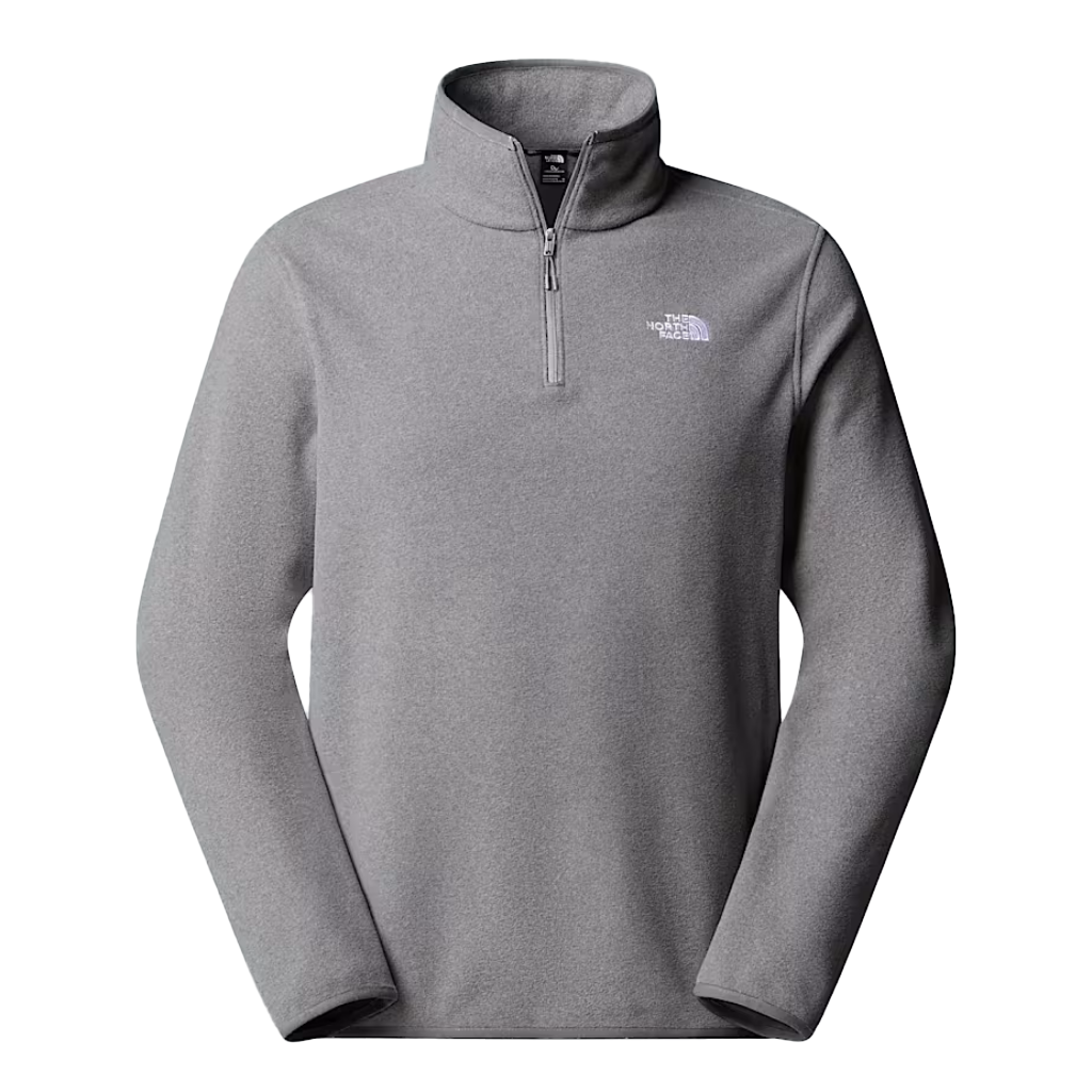 The North Face Men's Glacier 1/4 Zip Fleece TNF Mid Grey Heather - Booley Galway