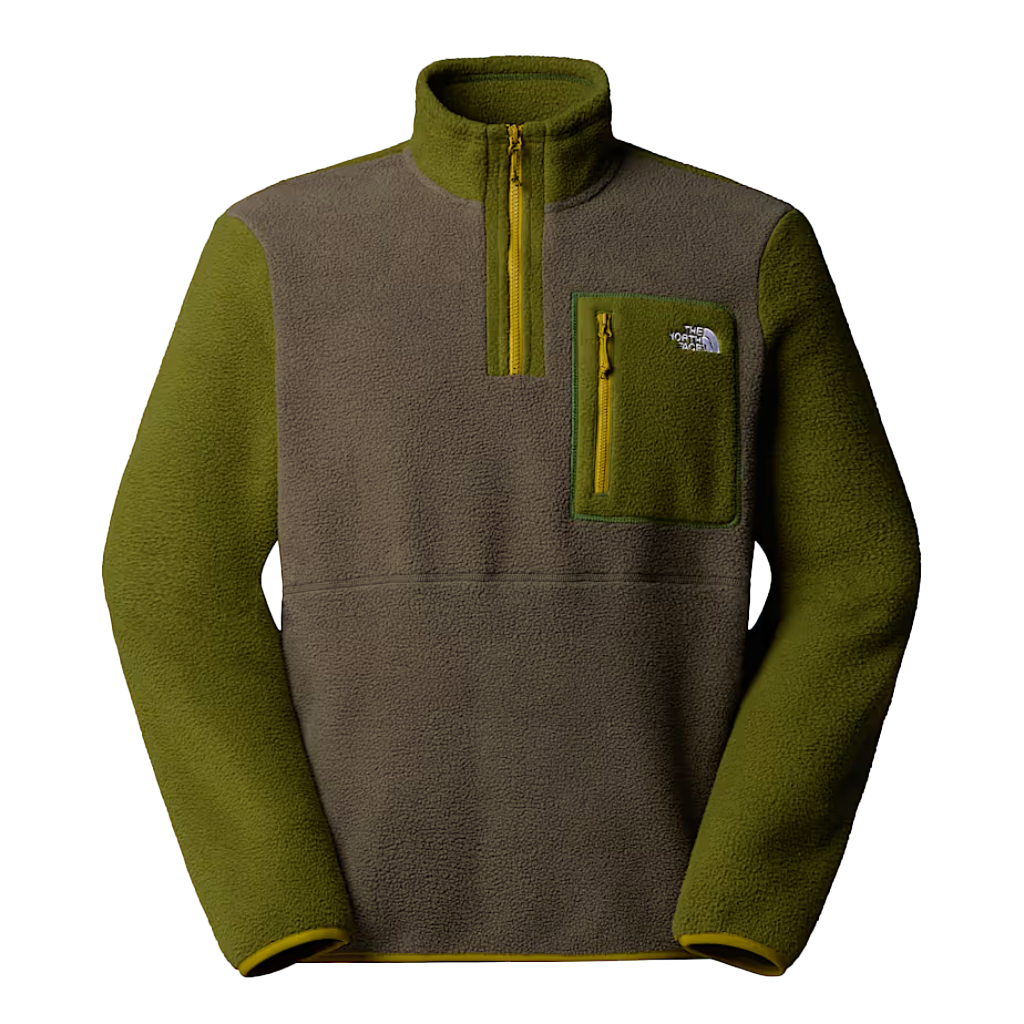 The North Face Men's Yumiori 1/4 Zip Fleece New Taupe Green / Woodland Green / Deep Dijon - Booley Galway