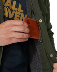 Men's Greenland Winter Jacket - Green / Dark Grey