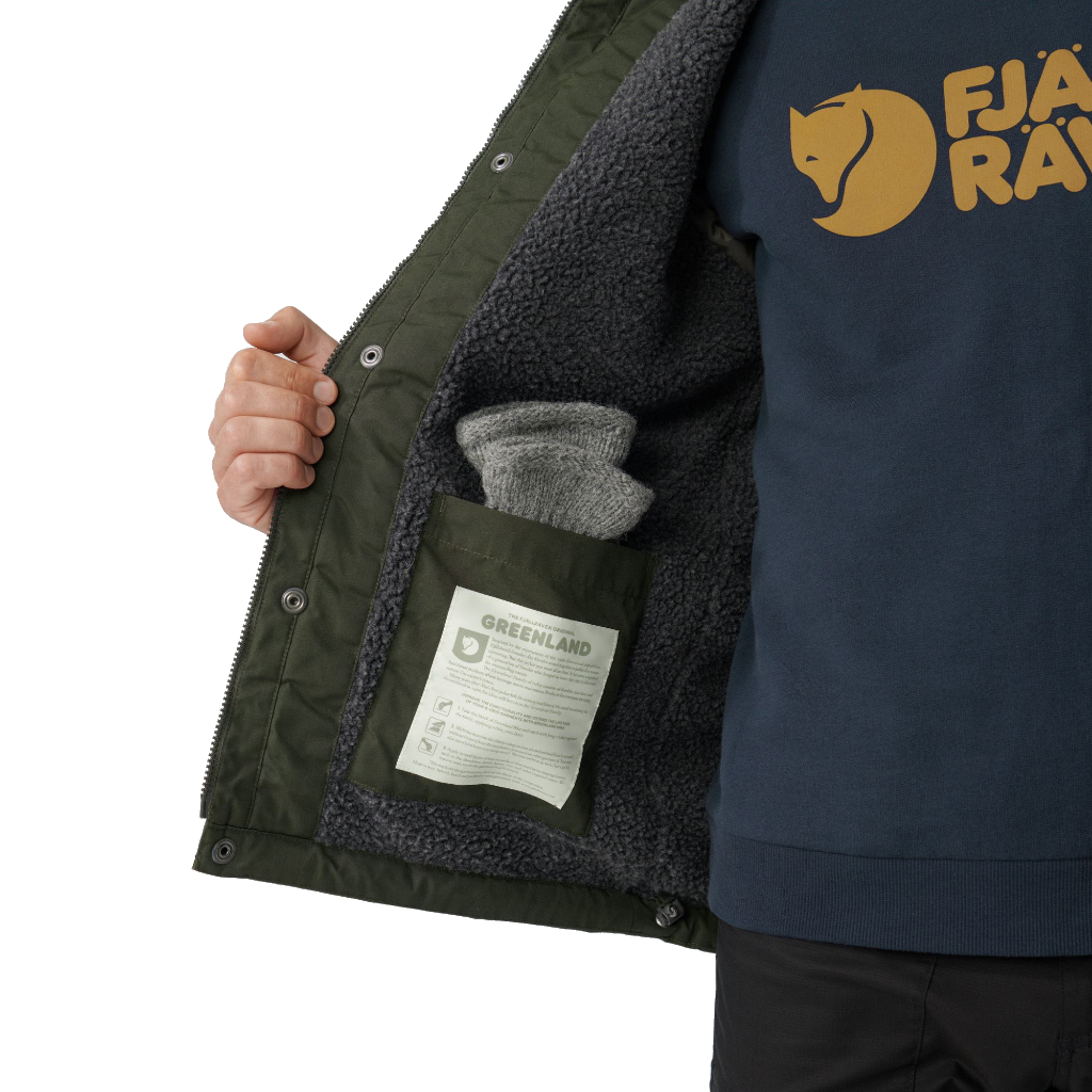 Men's Greenland Winter Jacket - Green / Dark Grey