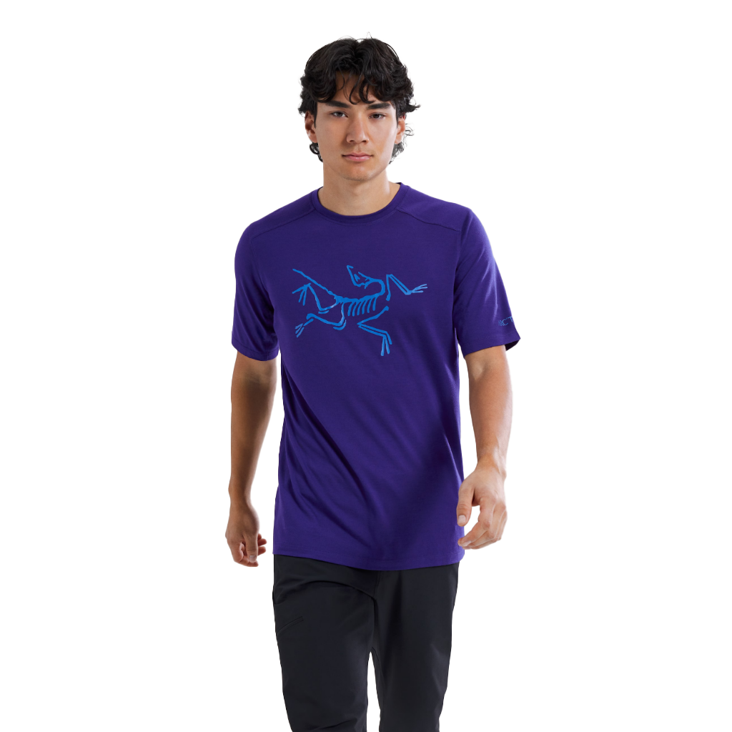 Arc'teryx Men's Ionia Merino Wool Logo S/S T-Shirt Soulsonic / Electra - Booley Galway