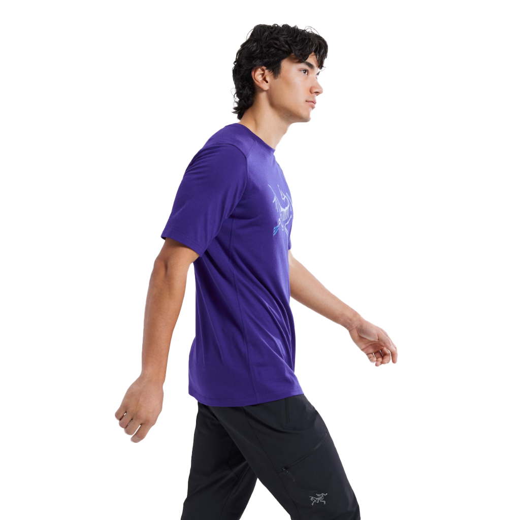 Arc'teryx Men's Ionia Merino Wool Logo S/S T-Shirt Soulsonic / Electra - Booley Galway