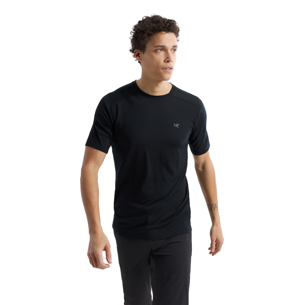 Arc'teryx Men's Ionia Merino Wool S/S Shirt Black - Booley Galway