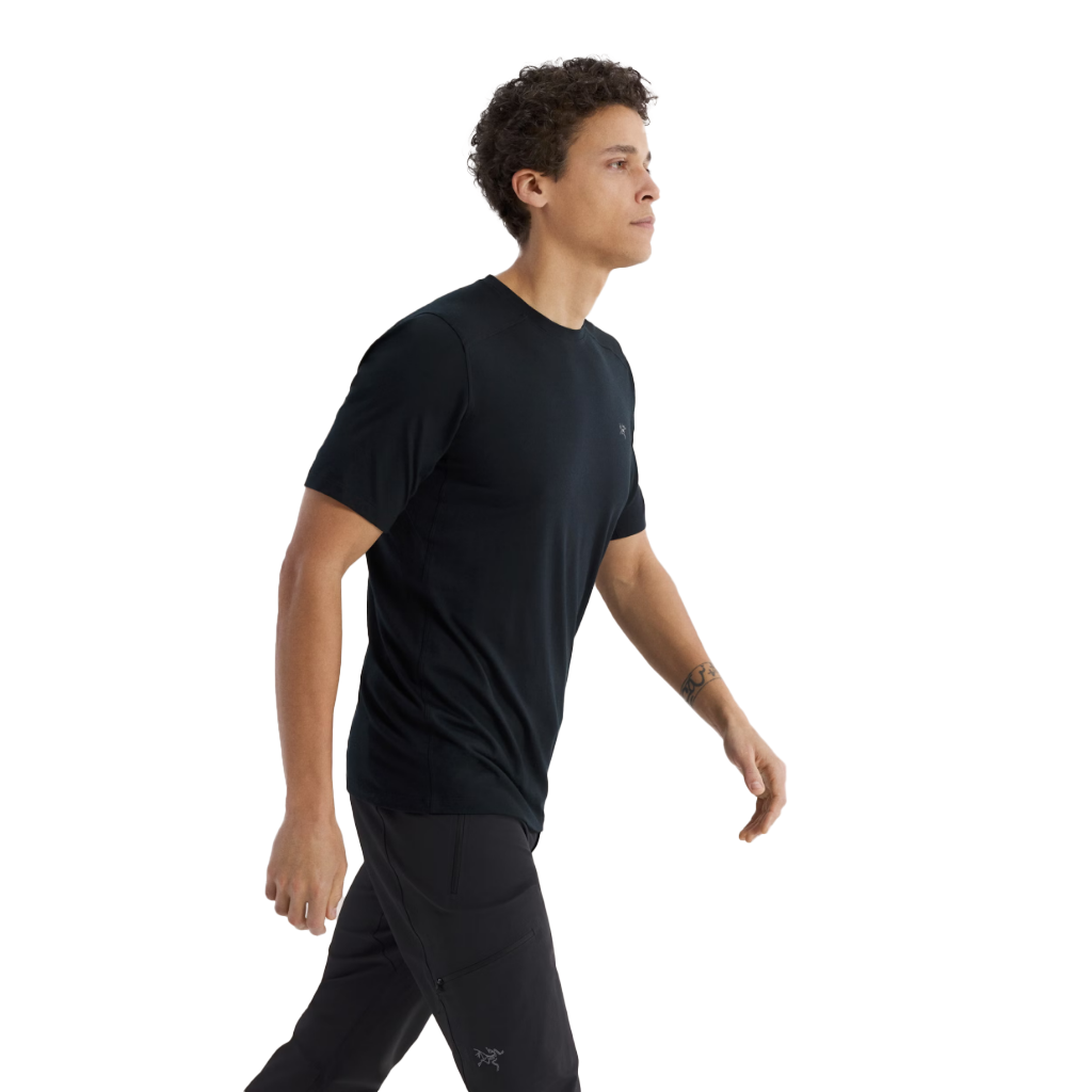 Arc'teryx Men's Ionia Merino Wool S/S Shirt Black - Booley Galway