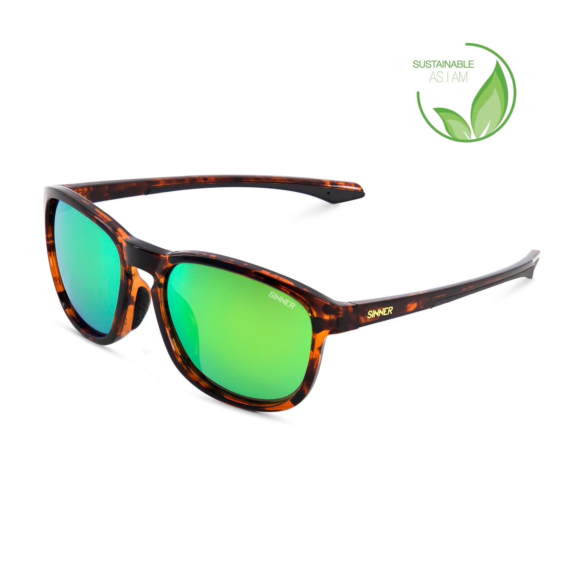 Yacan Sunglasses-Black-Sintec® Green