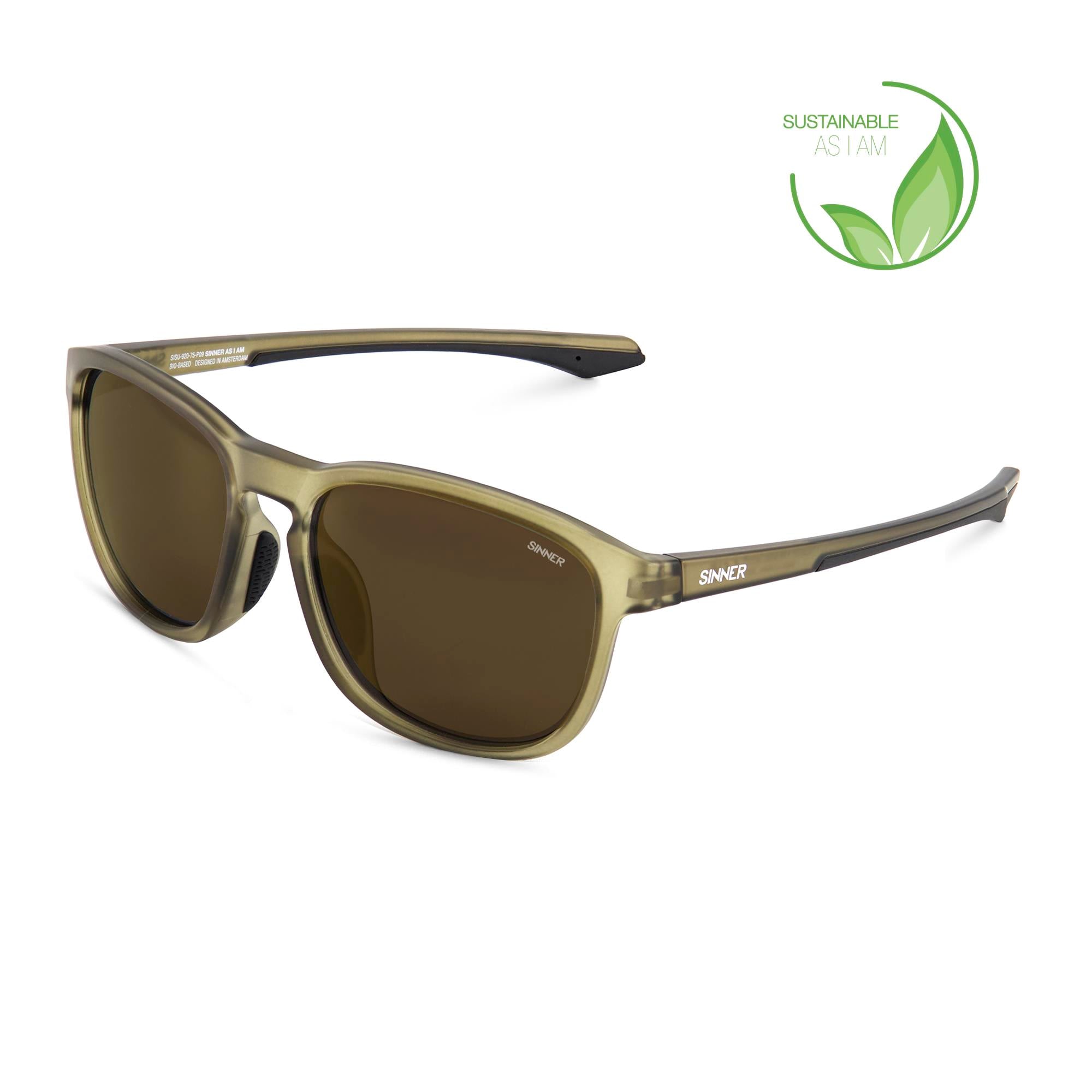 Yacan Sunglasses-Cry Olive-Sintec® Gold