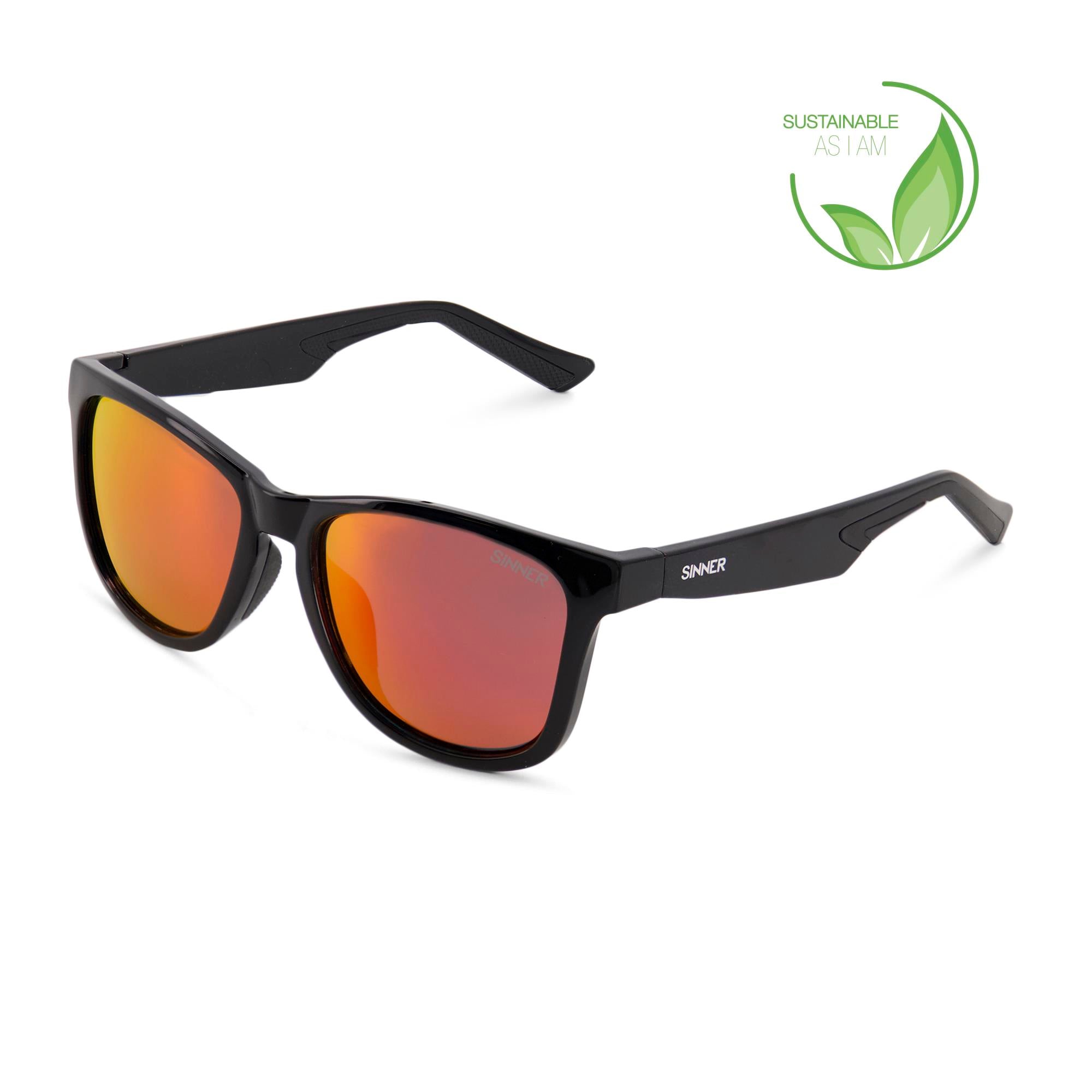 Pataua Sunglasses-Black-Sintec® Red