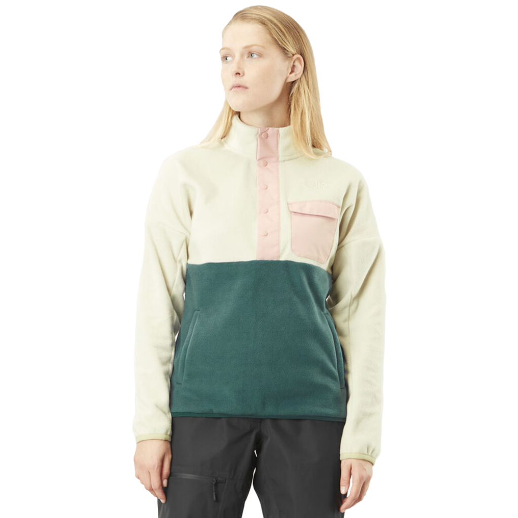 Picture Organic Clothing Women&#39;s Arcca 1/4 Fleece Cement - Booley Galway