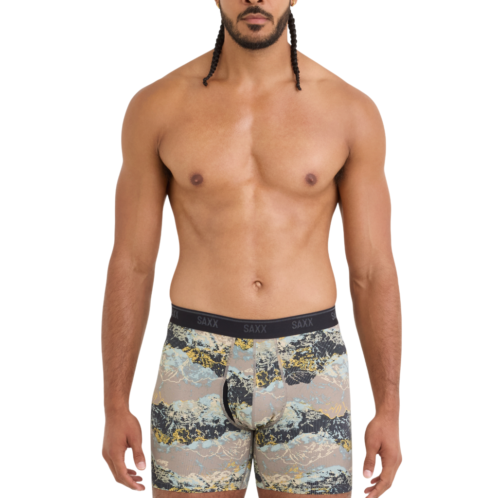 Men's Quest Quick-Dry Mesh Boxer Brief Fly - Summits / Cinder