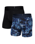 Saxx DropTemp Cooling Cotton Boxer Brief 5 in - 2 Pack Daybreak Camo / Black - Booley Galway