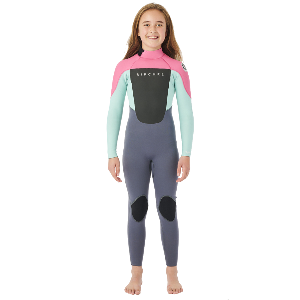Rip Curl Kids Omega 4/3 Back Zip Steamer Pink - Booley Galway