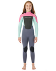 Rip Curl Kids Omega 4/3 Back Zip Steamer Pink - Booley Galway