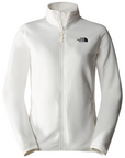 The North Face Women's 100 Glacier Full Zip Gardenia White - Booley Galway