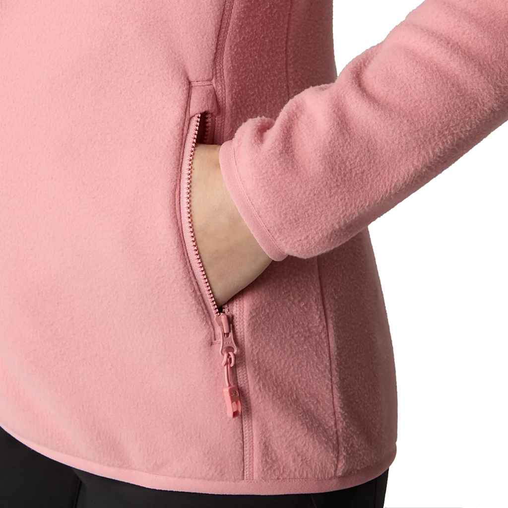 North face shop pink fleece jacket