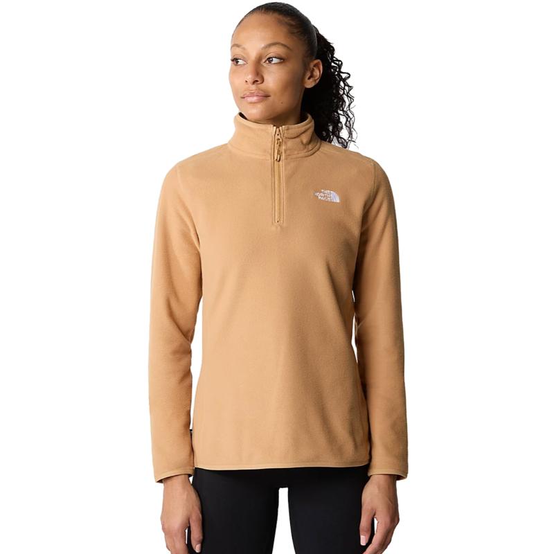 The North Face Women&#39;s 100 Glacier 1/4 Zip Almond Butter - Booley Galway