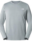 The North Face Men's Reaxion Amp L/S Crew Mid Grey Heather - Booley Galway