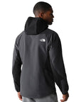 The North Face Men's Athletic Outdoor Softshell Hooded Jacket Asphalt Grey \ TNF Black \ TNF Black - Booley Galway