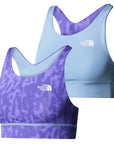 The North Face Women's Flex Reversible Print Bra Optic Violet / Abstract Purple - Booley Galway