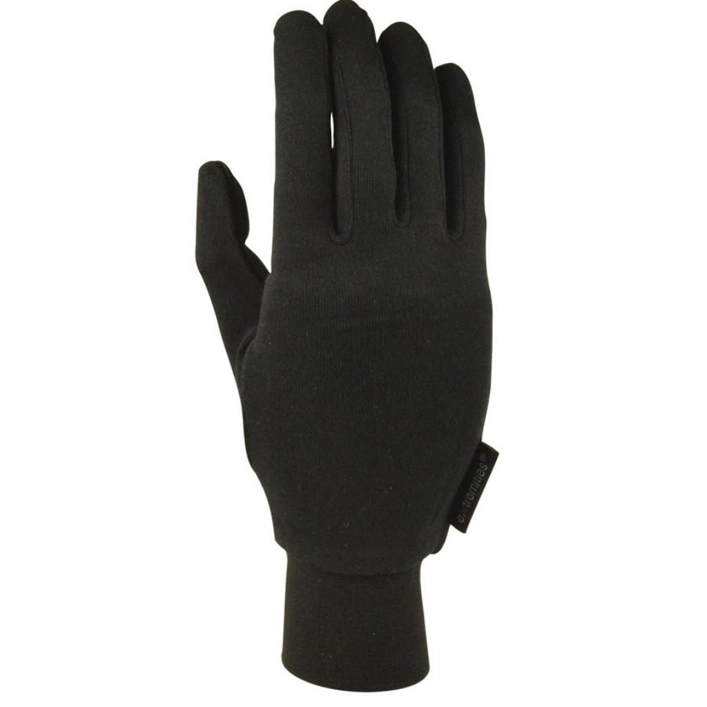 Silk Liner Glove - Black