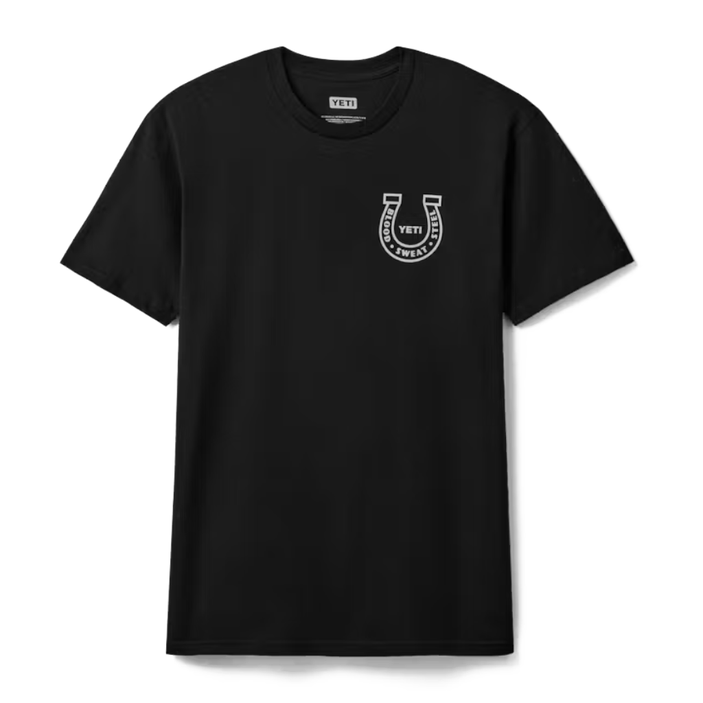 Unisex Horseshoe Short Sleeve - Black