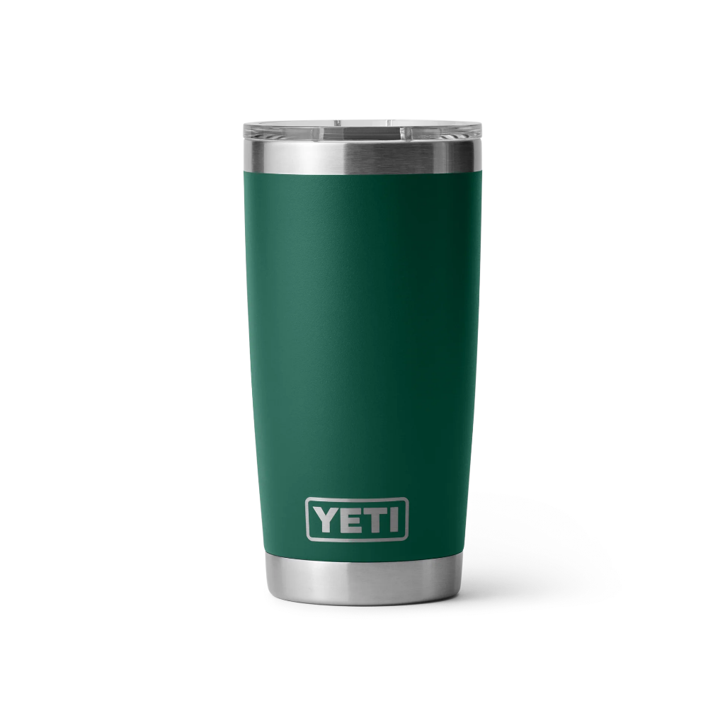Rambler 20 oz MagSlider Tumbler - Black Forest Green