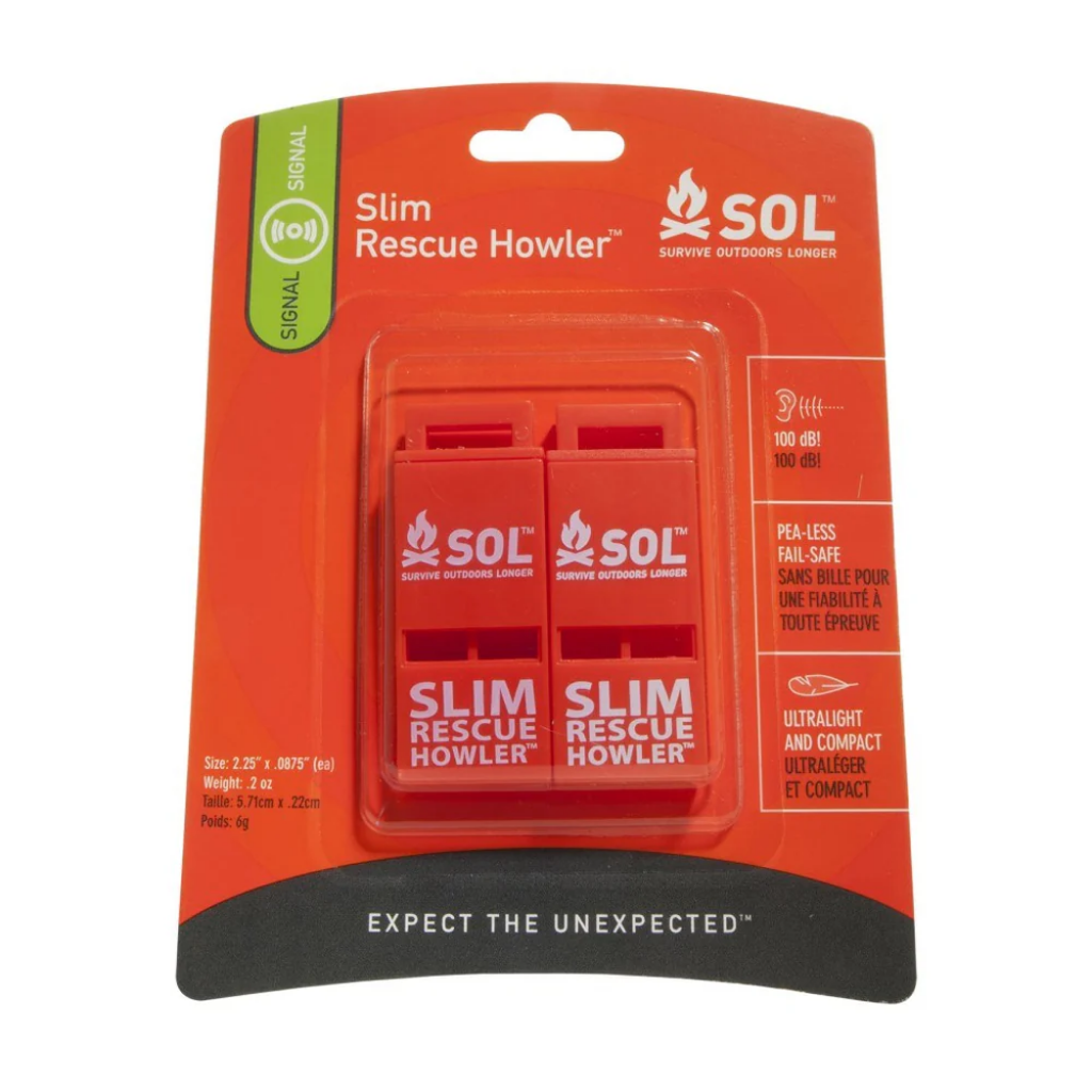 SOL Slim Rescue Howler Whistle - 2 Pack - Booley Galway