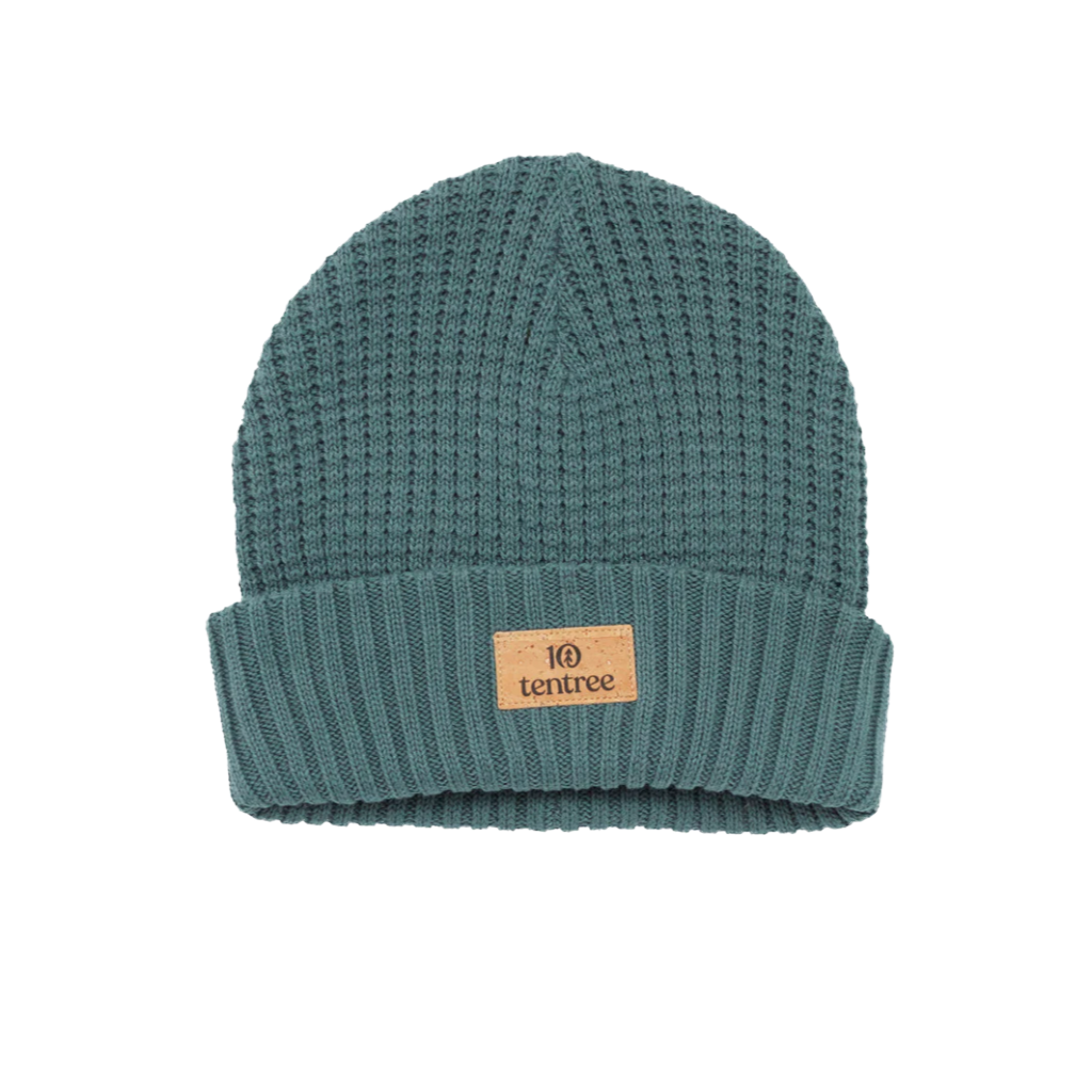Tentree Cork Patch Beanie Silver Pine - Booley Galway