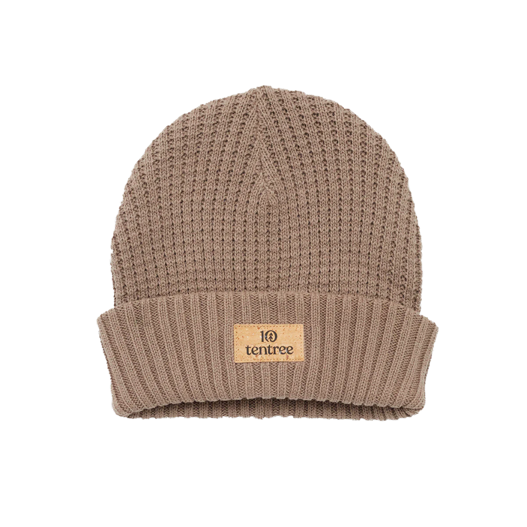 Tentree Cork Patch Beanie Fossil - Booley Galway