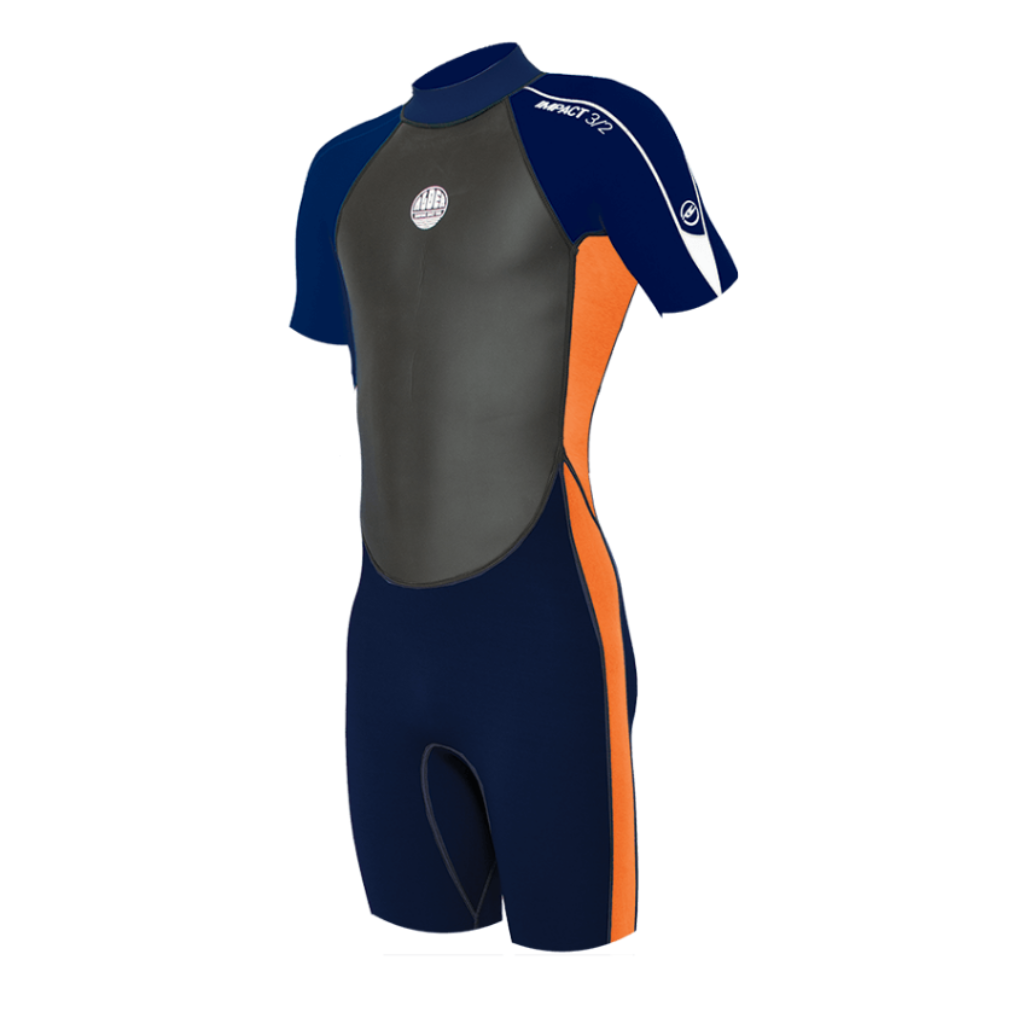 Kids Impact Shortie 3/2 Back Zip - Orange