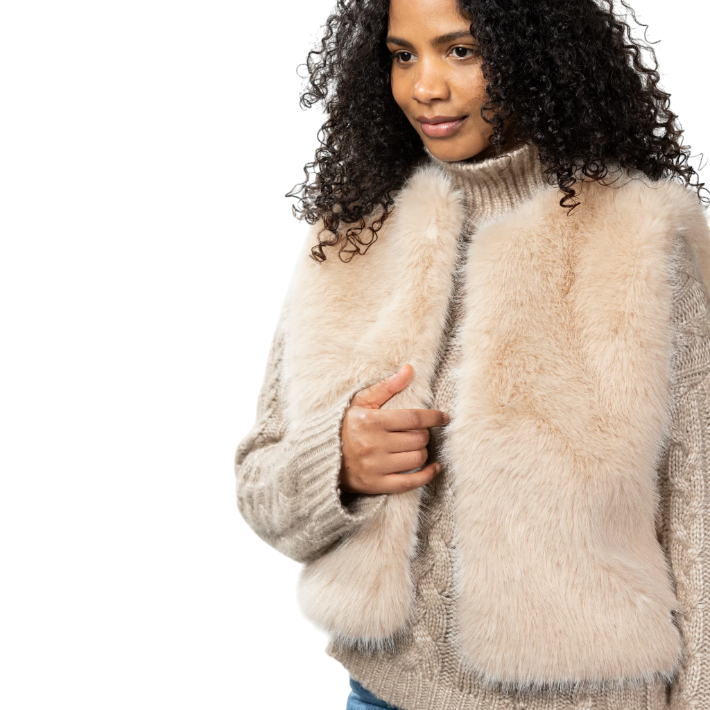 Annaliese Gilet - Cream