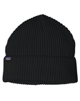 Patagonia Fishermans Rolled Beanie Black - Booley Galway