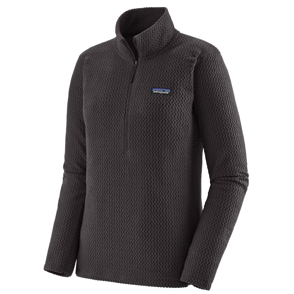 Patagonia Women&#39;s R1 Air Zip-Neck Black - Booley Galway