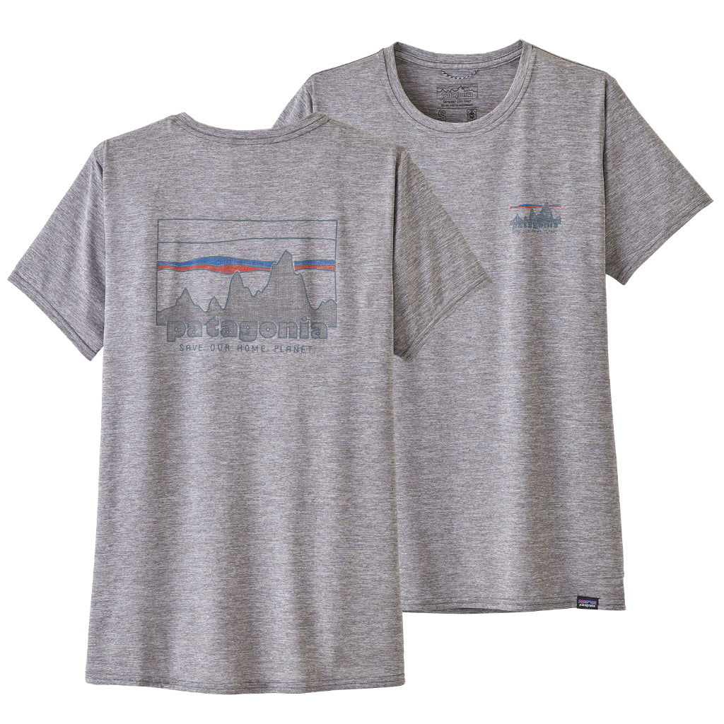 Women's Capilene Cool Daily Graphic S/S - '73 Skyline / Feather Grey
