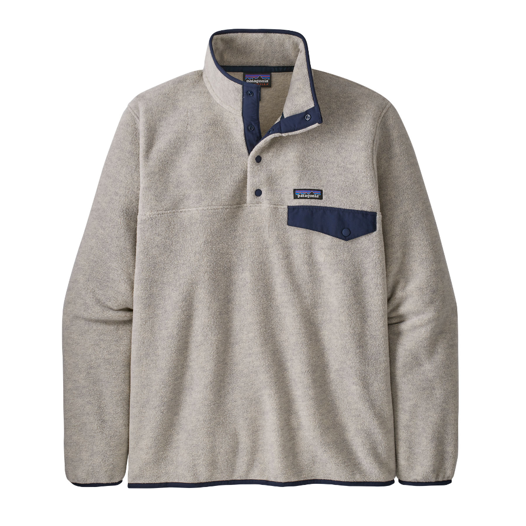 Patagonia Men&#39;s Lightweight Synchilla Snap-T Pullover Oatmeal Heather - Booley Galway